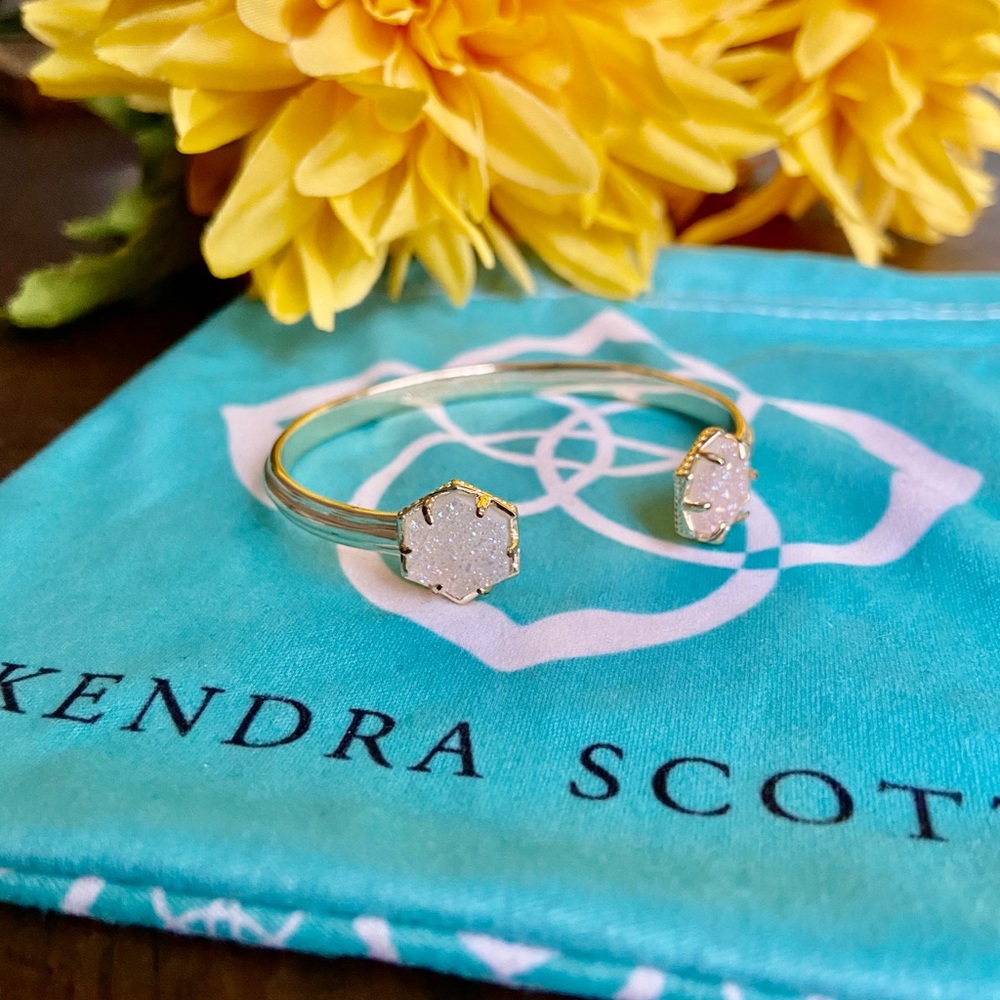 Kendra Scott Gold Cuff Crystal Bracelet